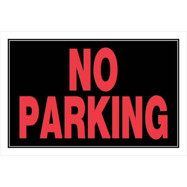 Hillman Sign, 12 in W, 8 in H, English, Plastic, Black 839902 - main